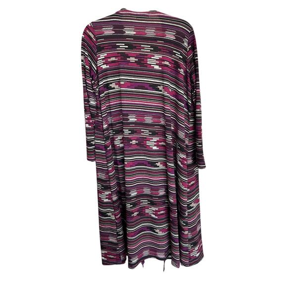 Lularoe Women's Purple Southwest Aztec Sarah Duster Size Medium - Picture 6 of 6